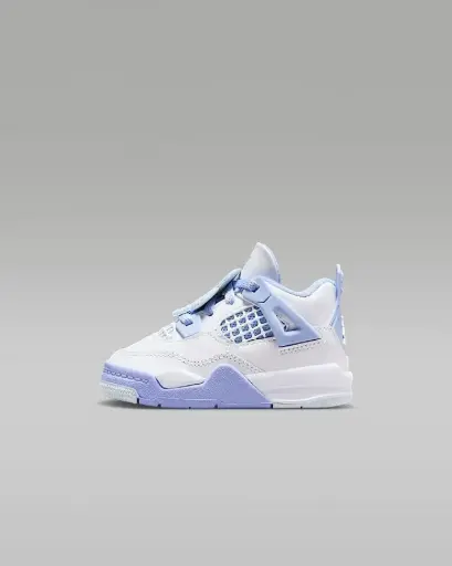 Kids Jordan 4 Purple White