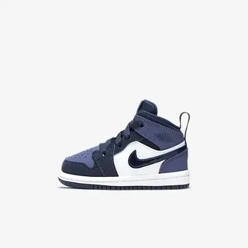Kids Jordan 1 Purple Black