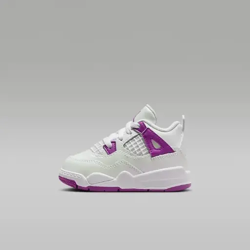 Kids Jordan 4 Purple White